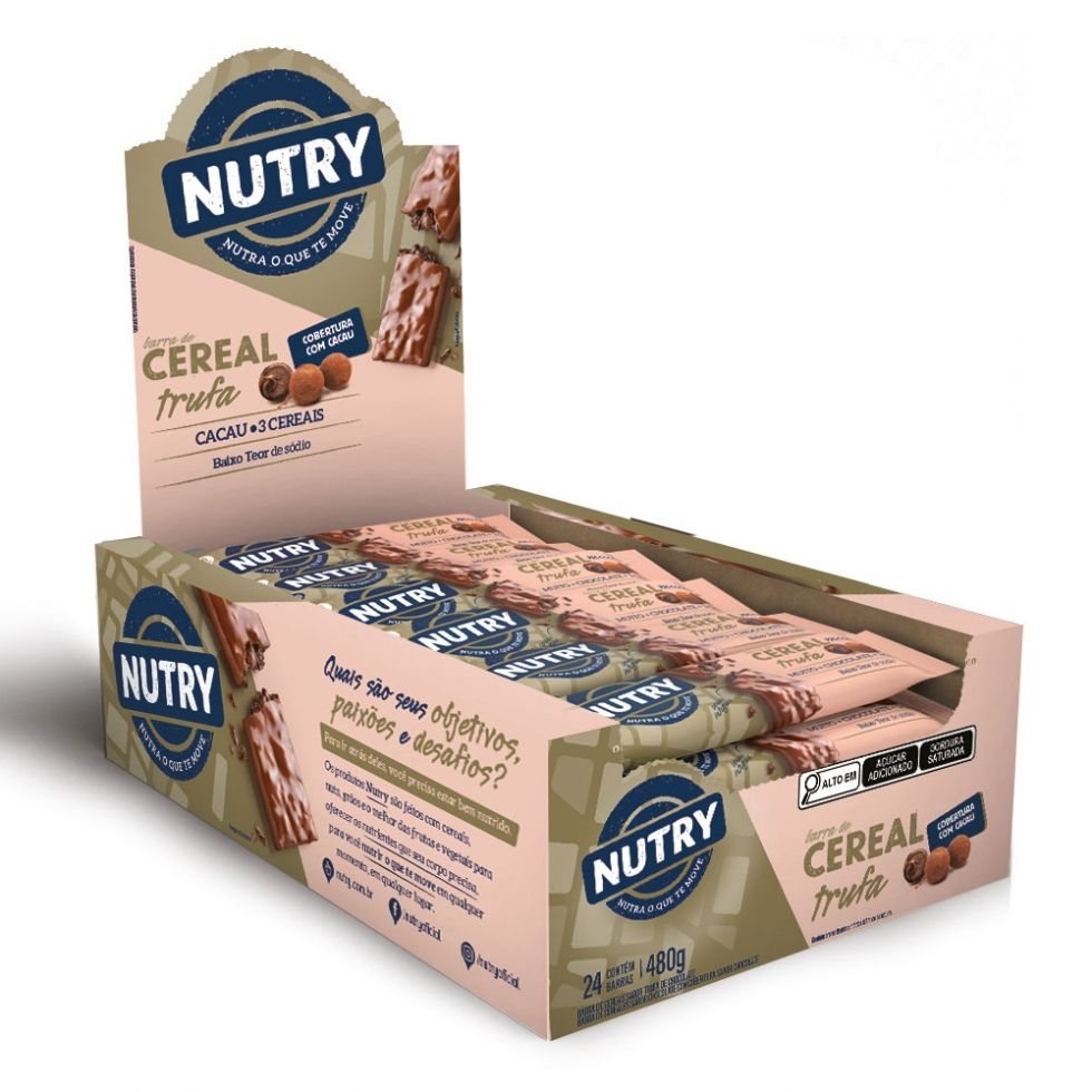 Display com 24 unidades da Barra de Cereal Nutry