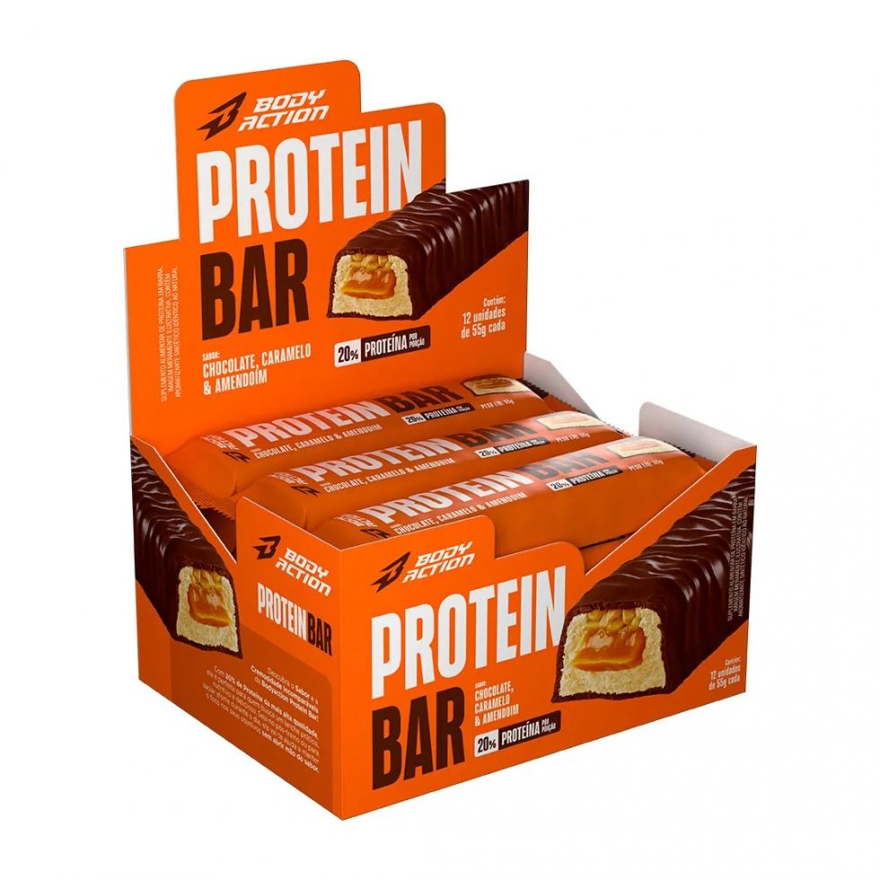 Protein Bar (Display 12 unid 55g) - Body Action