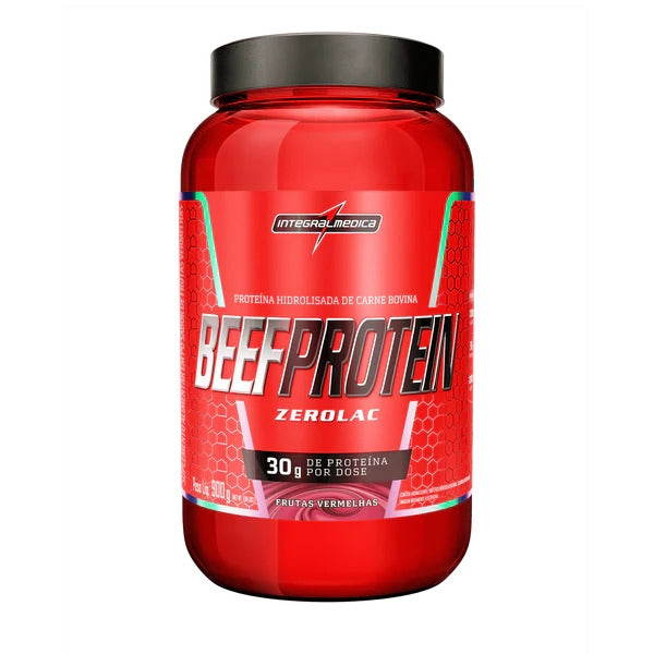Pote de 900 g do Beef Protein da Integralmédica