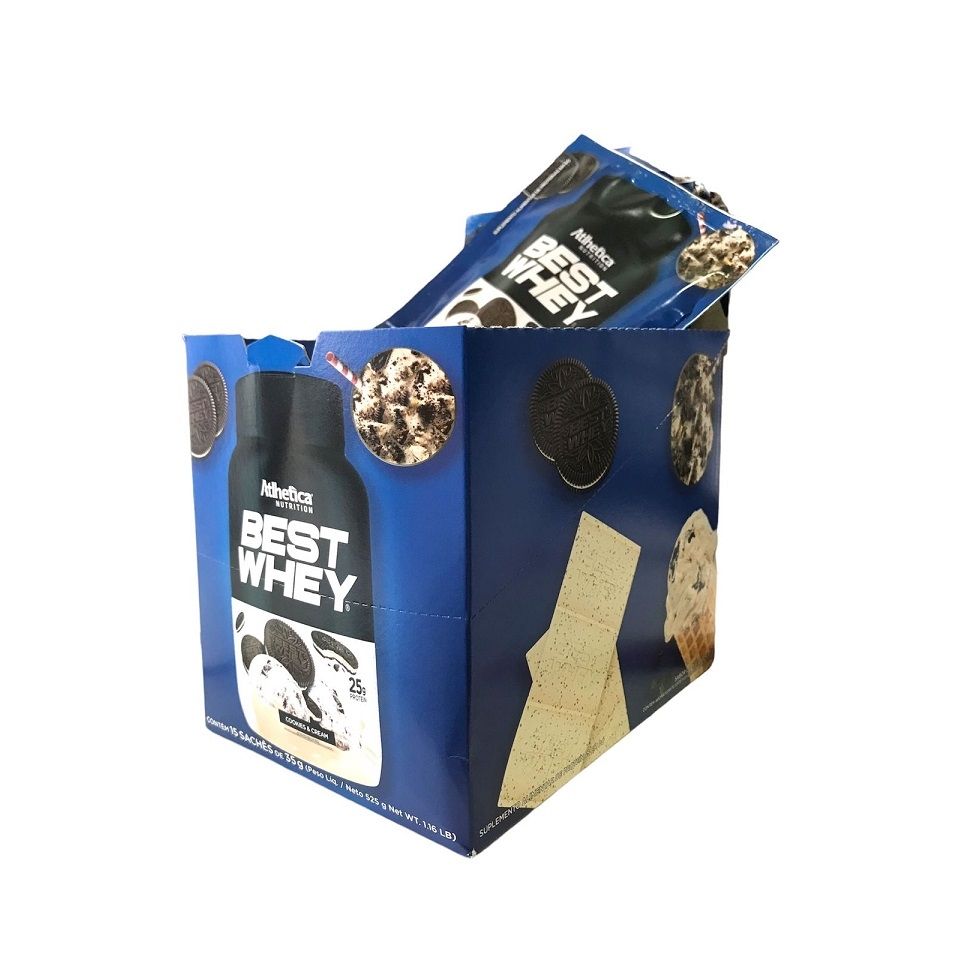 Best Whey Sachê (Display com 15 sachês - 35g) - Atlhetica Nutrition