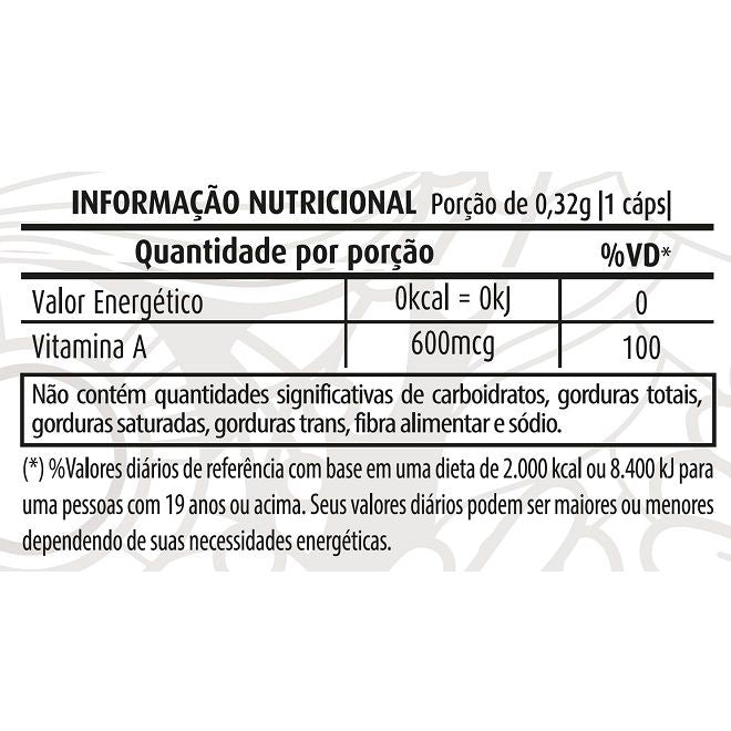 Betacaroteno (60 caps) - Apisnutri