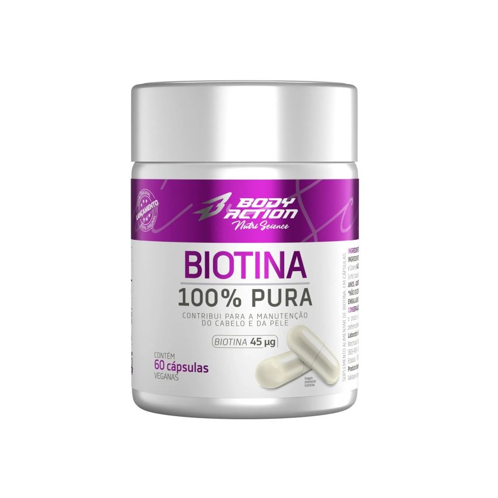 Biotina Nutriscience (60 caps) - Body Action
