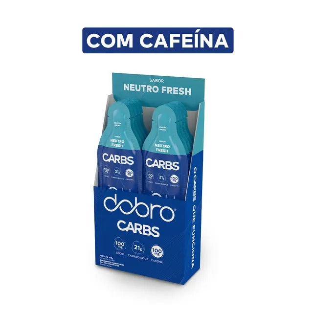 Carbs Gel Dobro - Com Cafeína (Display 10 sachês 30g) - Dobro