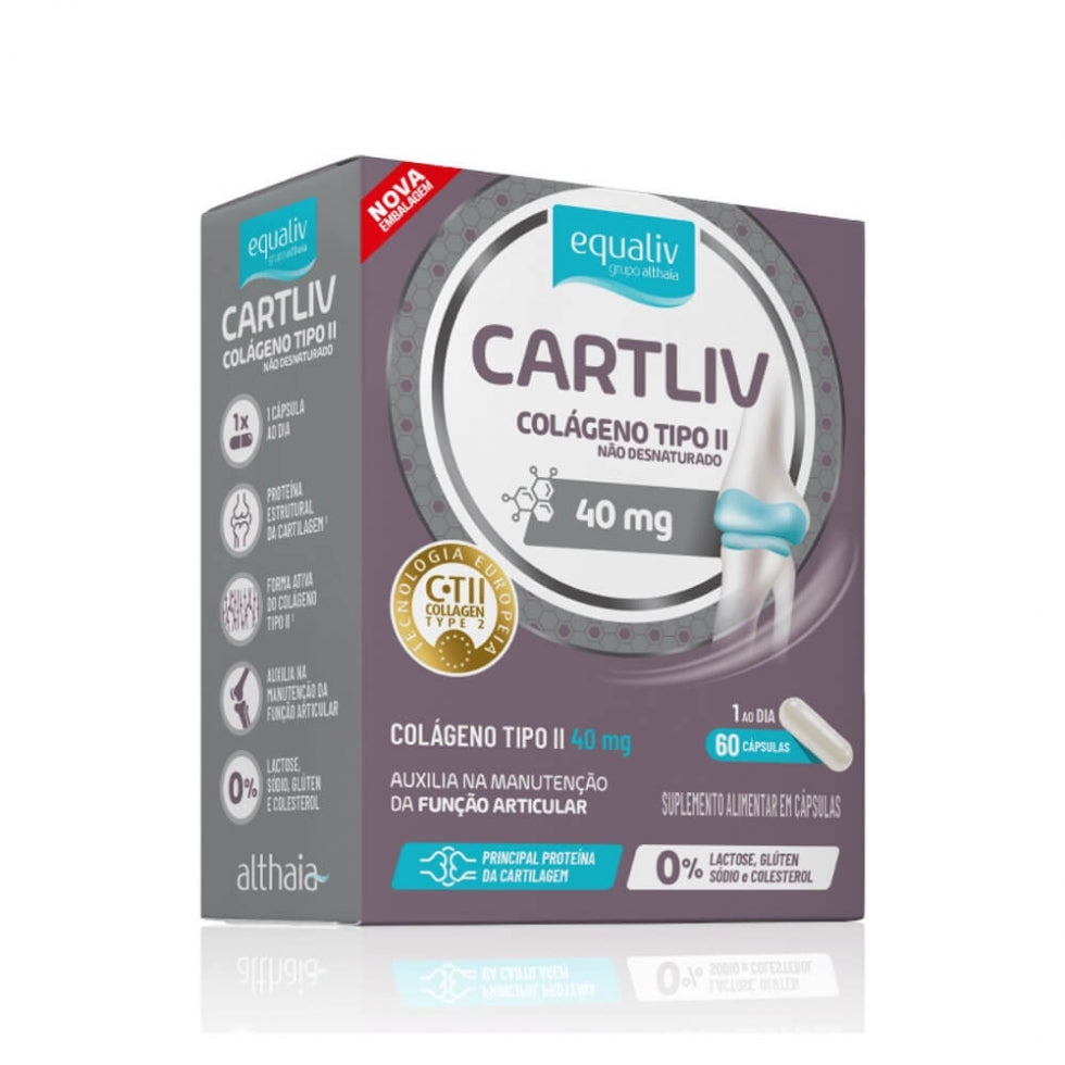 Cartliv Colágeno Tipo II (60 caps) - Equaliv