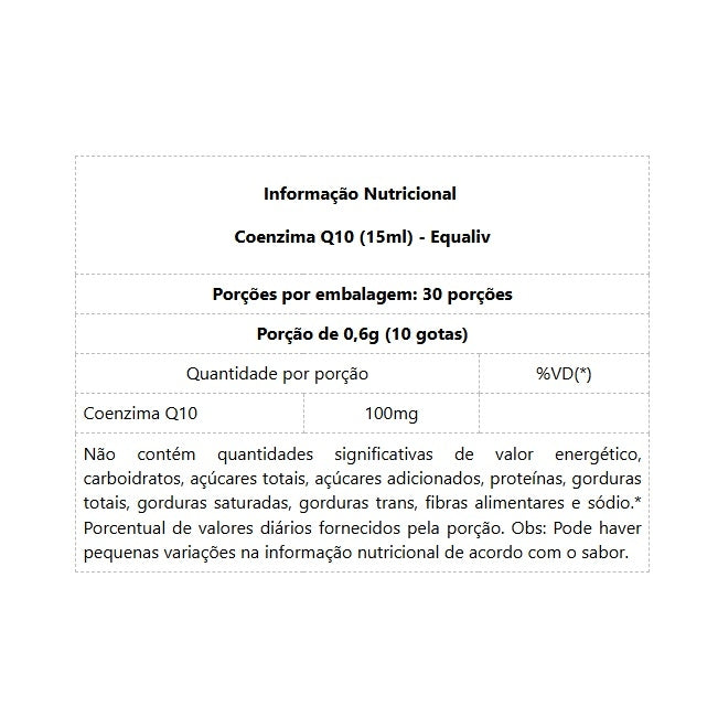 Coenzima Q10 (15ml) - Equaliv