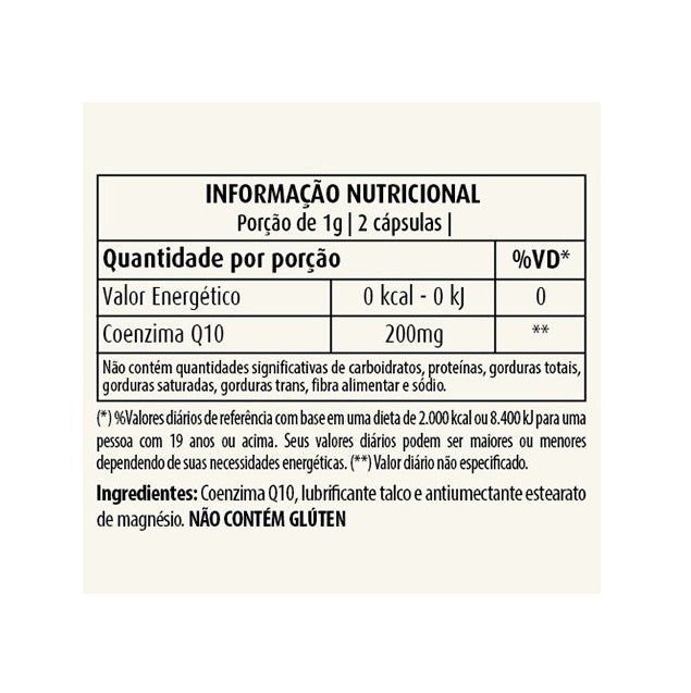 Coenzima Q10 200mg (60 caps) - Apisnutri
