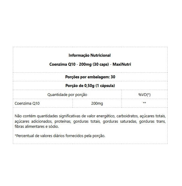 Coenzima Q10 Gold - 200mg (30 caps) - MaxiNutri