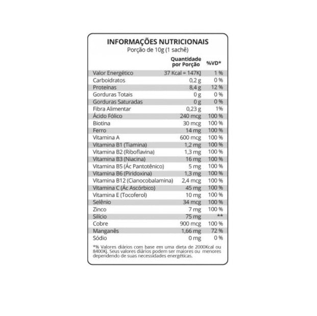Colágeno Hidrolisado 2 em 1 (30 Sachês de 10g) - MaxiNutri