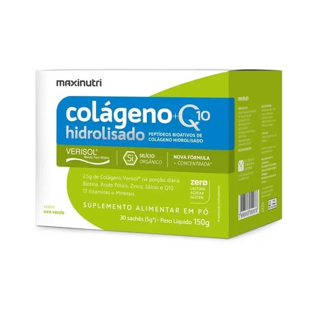 Colágeno Hidrolisado 2 em 1 VERISOL + Q10 (30 Sachês de 5g) - MaxiNutri
