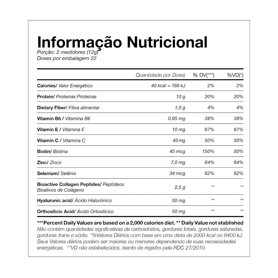 Collagen + Hyaluronic Acid & Biotin (264g) - Belissima Beauty Care Nutrition