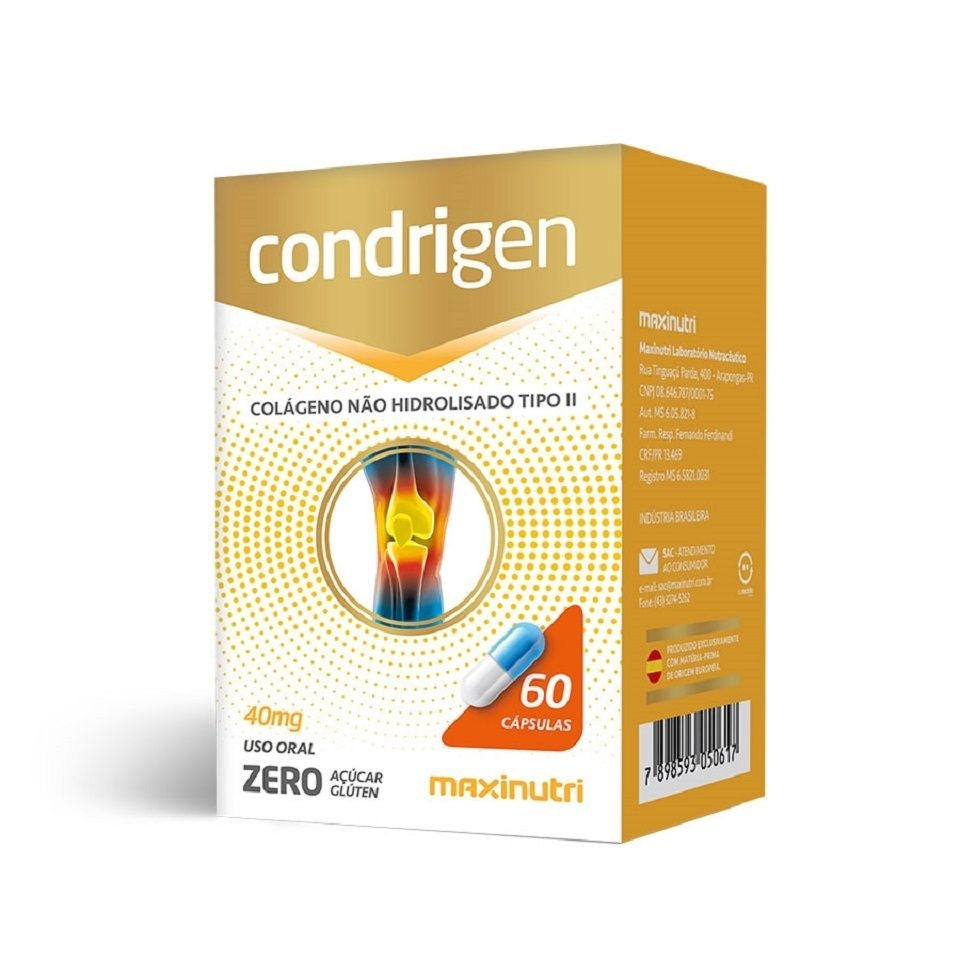 Condrigen Colágeno Tipo II (60 caps) - MaxiNutri