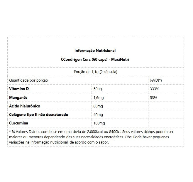 Condrigen Curc (60 caps) - MaxiNutri