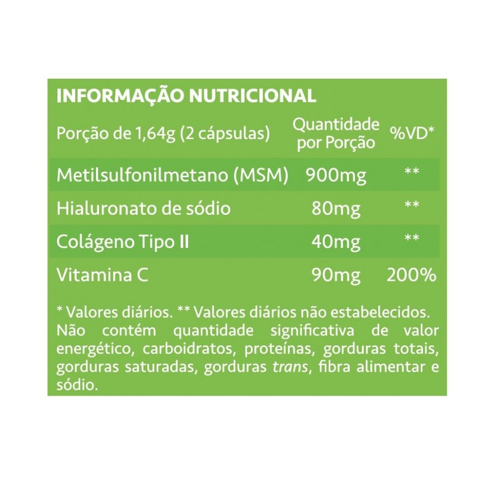 Condrigen Trio - MSM + Colágeno Tipo II + Ácido Hialurônico (60 caps) - MaxiNutri