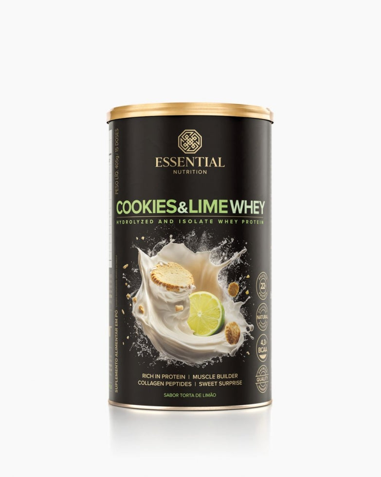 Cookies & Lime Whey lata (405g) - Essential Nutrition