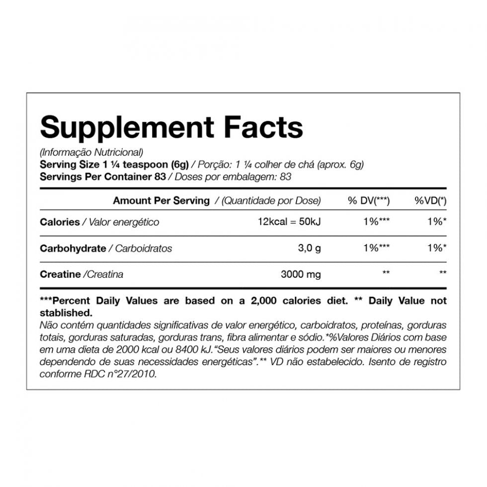 Creatine Turbo Refil (500g) - Black Skull