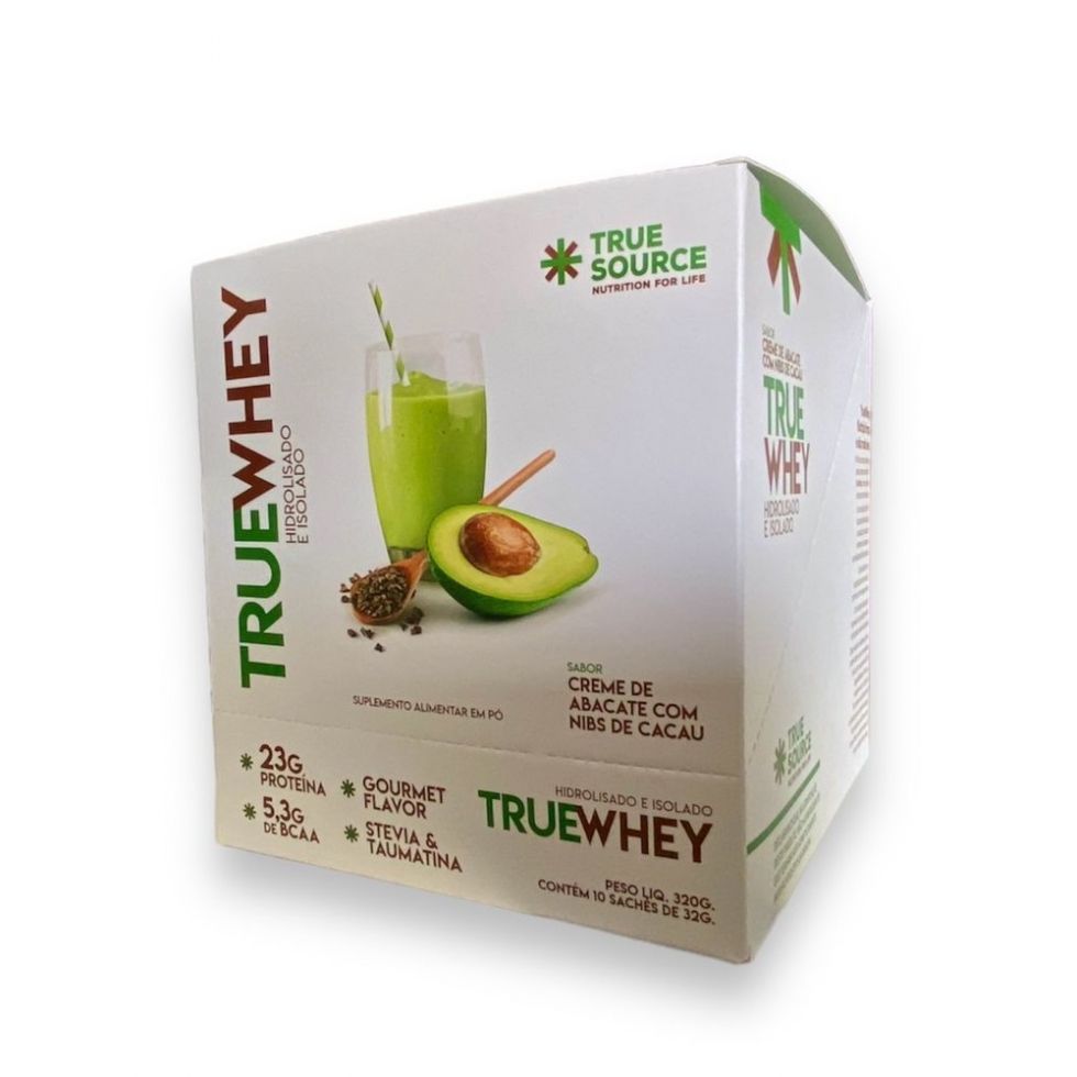 True Whey Display 320g (10 Sachês de 32g) - Hidrolisado e Isolado - True Source