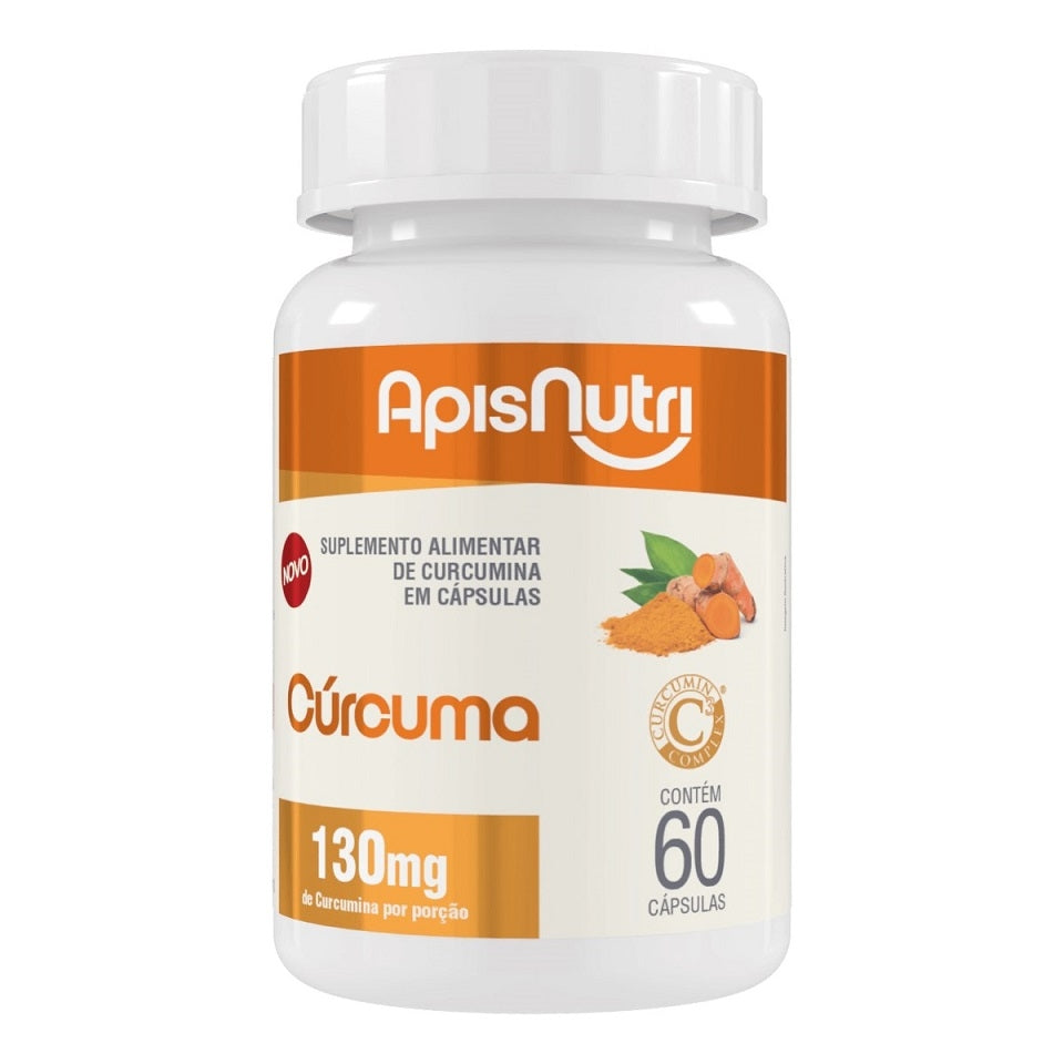 Cúrcuma 130mg (60 caps) Apisnutri