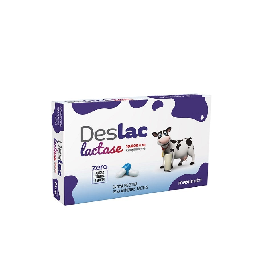 Deslac Lactase 10.000 U.FCC (30 caps) - MaxiNutri