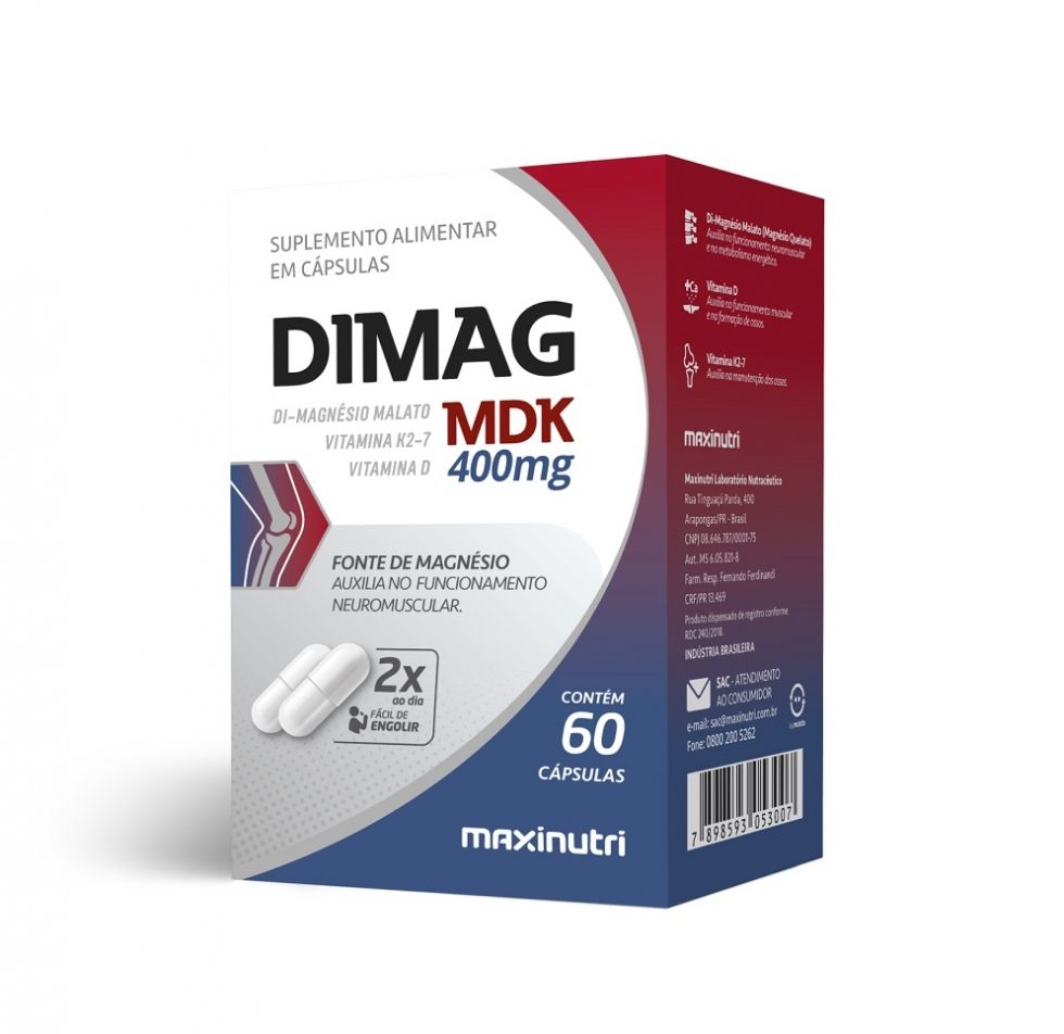 Dimag MDK 400mg (60 cáps) - MaxiNutri