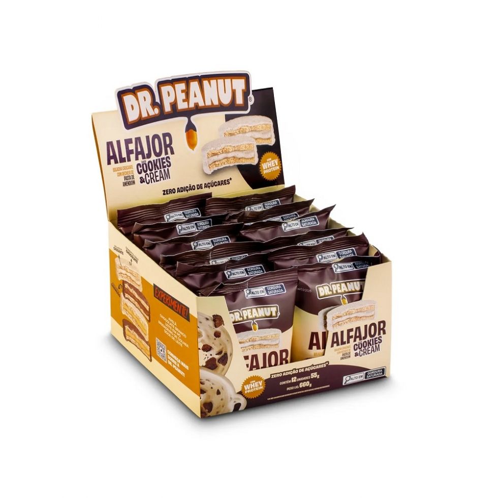 Alfajor Dr. Peanut (Display 12 unid. 55g) - Dr Peanut
