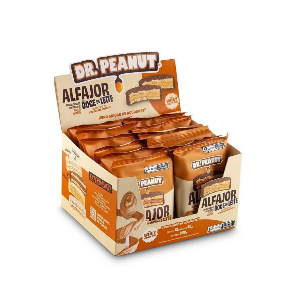 Alfajor Dr. Peanut (Display 12 unid. 55g) - Dr Peanut