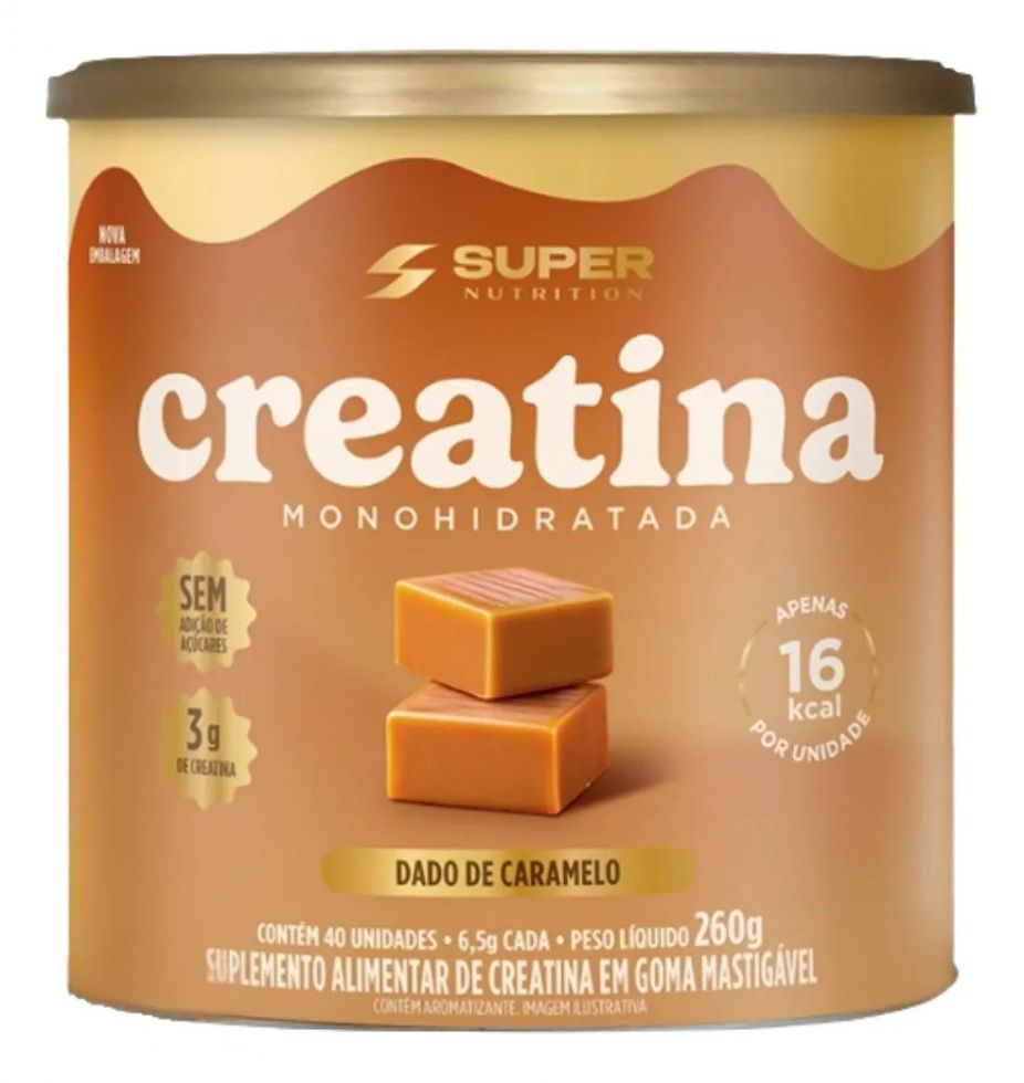 Creatina Caramel (40 unids - 6,5g) 260g - Super Nutrition