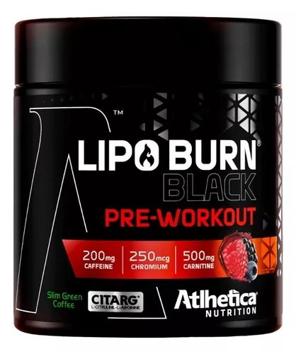Lipo Burn Black Pre Workout (200g) - Atlhetica Nutrition
