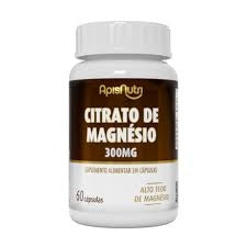 Citrato de Magnésio 300mg (60 caps) - Apisnutri