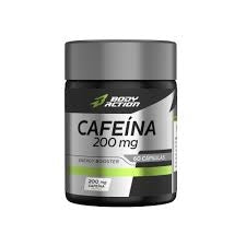 Frasco de Cafeína 200mg da Body Action com 60 cápsulas