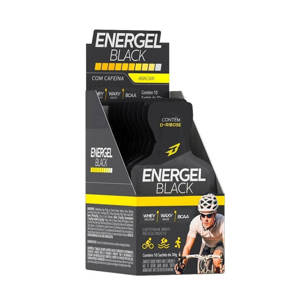 Energel Black Caixa com 10 Sachês (300g) - Body Action