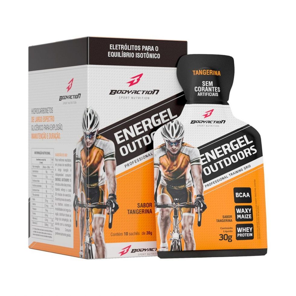 Energel Outdoors Caixa com 10 Sachês (300g) - Body Action