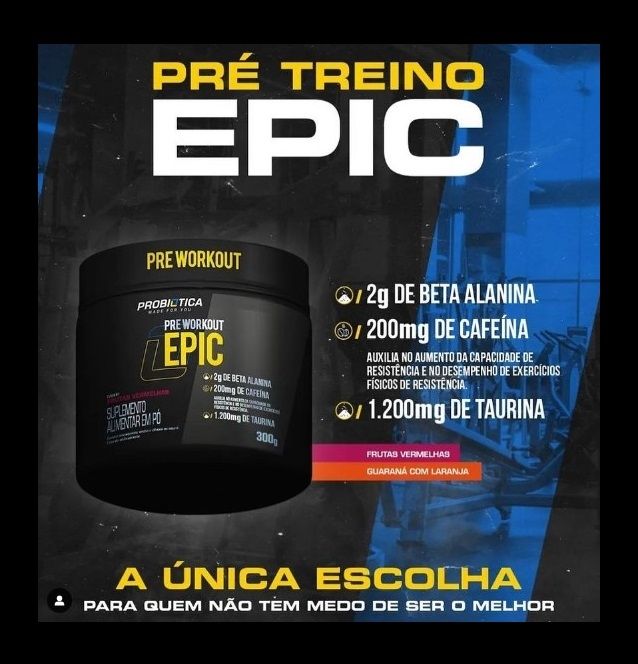 Epic Pre Workout (300g) - Probiótica