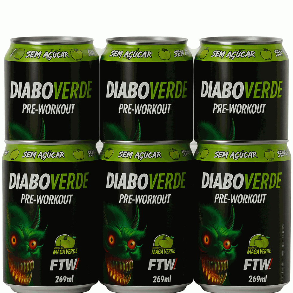 Diabo Verde Pré-Workout (6 Latas 269ml) - FTW Sports Nutrition