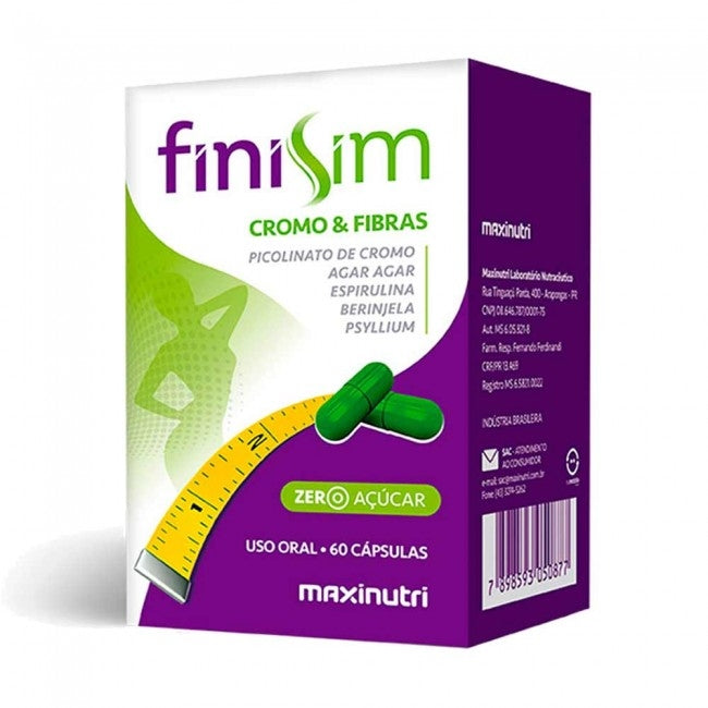 Finisim Cromo e Fibras (60 caps) - MaxiNutri