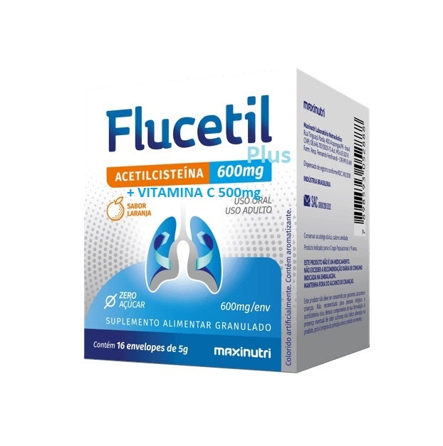 Flucetil Plus (16 envelopes de 5g) - MaxiNutri