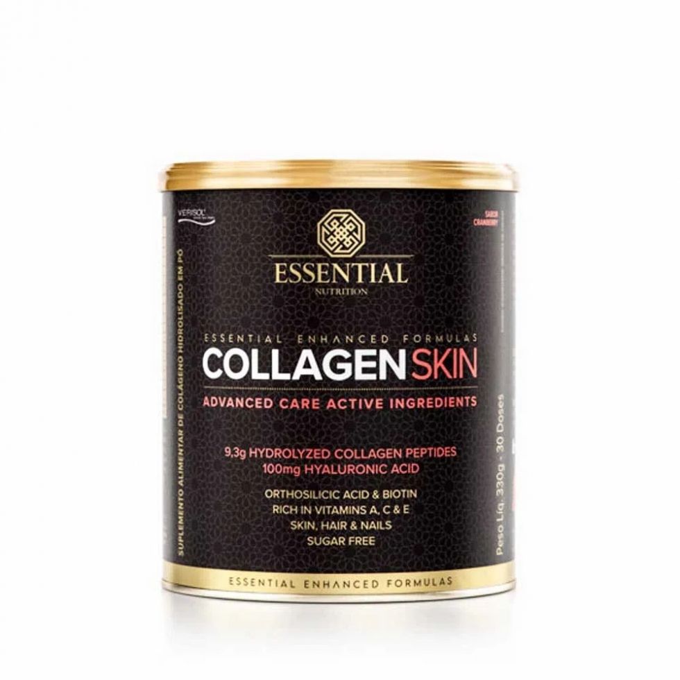 Pote de 330 g do Collagen Skin da Essential Nutrition