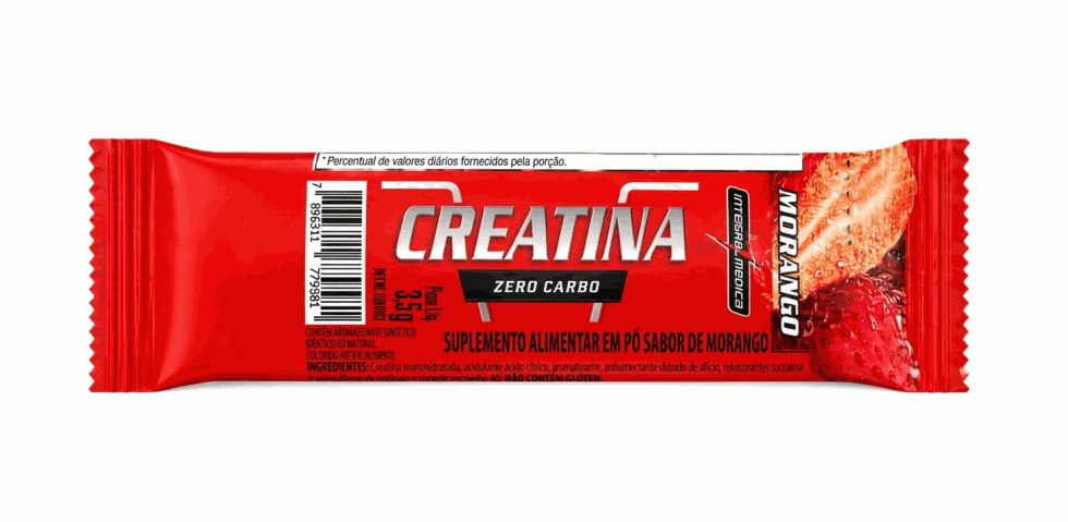 Sachê de 3,5 g da Creatina Hardcore da Integralmédica