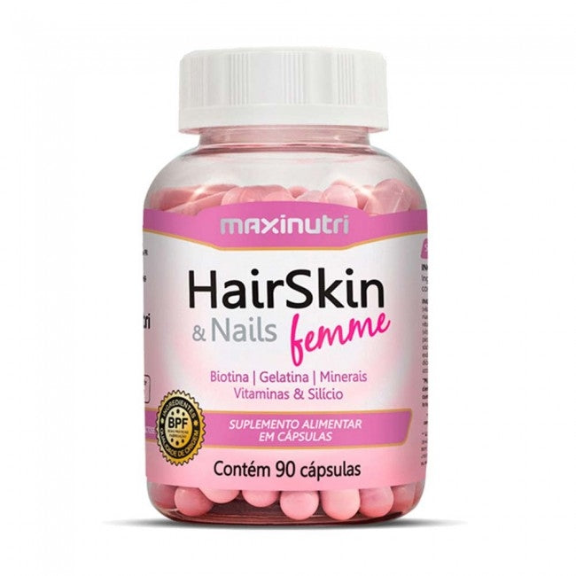 Hair Skin e Nails Femme (90 caps) - MaxiNutri