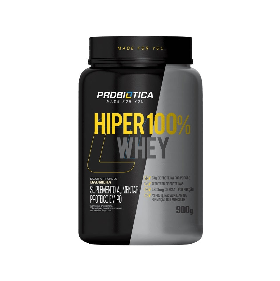 Hiper 100% Whey Pote (900g) - Probiótica