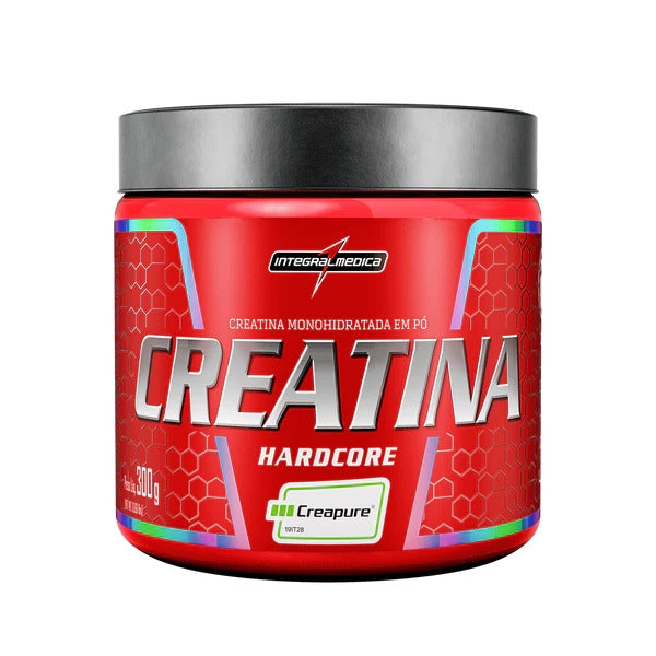 Pote de 300 g da Creatina Hardcore Creapure da Integralmédica