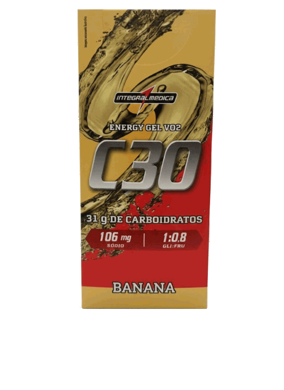 Caixa com 10 sachês de Vo2 Energy Gel C30 45 g da Integralmédica