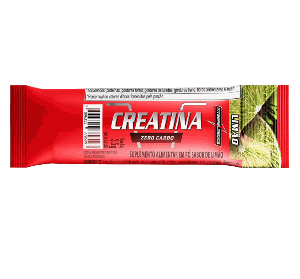 Sachê de 3,5 g da Creatina Hardcore da Integralmédica