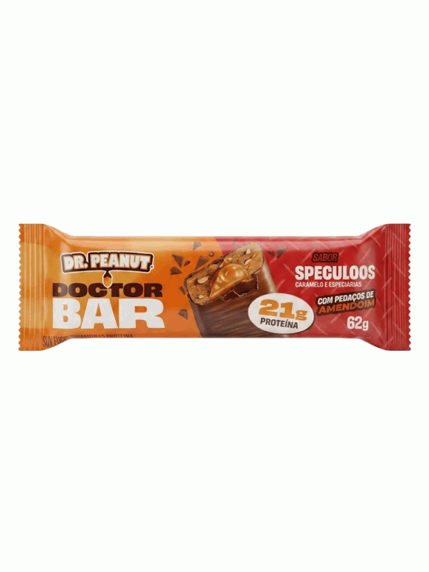 Barra Doctor Bar da Dr. Peanut de 62 g na embalagem individual
