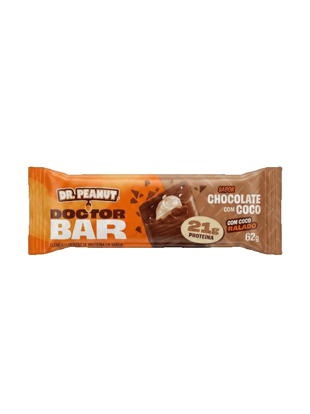 Barra Doctor Bar da Dr. Peanut de 62 g na embalagem individual