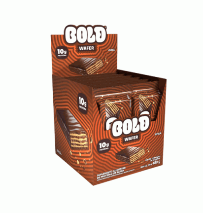 Display da Bold com 12 barras de Bold Wafer de 40 g