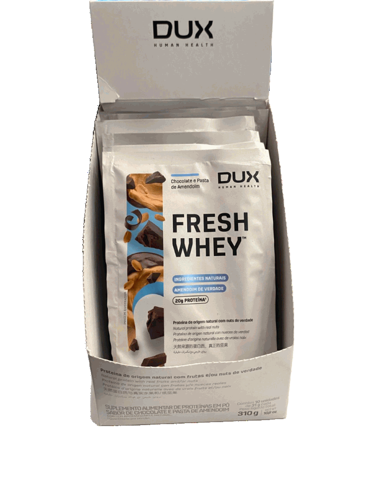 Fresh Whey Display 310g (10 Sachês de 31g) - Dux Human Health