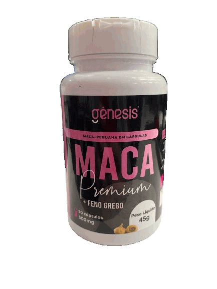 Super Maca Peruana + Feno Premium em Cápsulas - Original - (90 caps) - 500mg - Gênesis