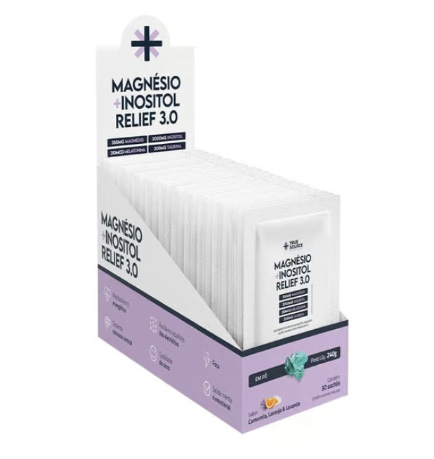 Magnésio + Inositol - Relief 3.0 (8g) 30 sachês - True Source