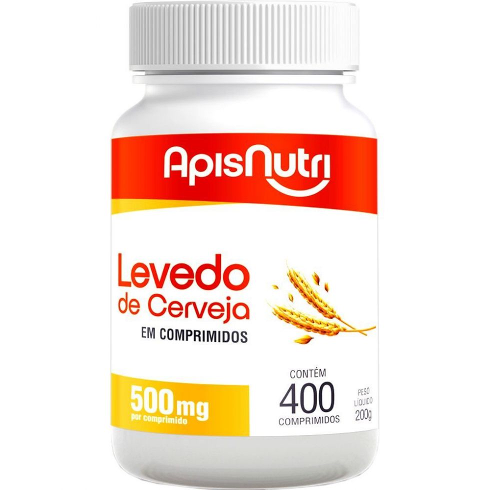 Levedo de Cerveja 500mg (400 comprimidos) - Apisnutri