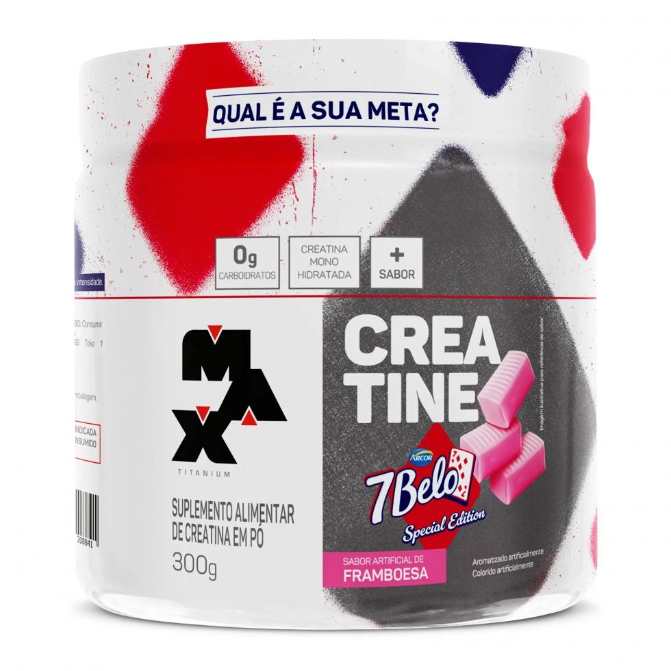 Pote de 300 g da Creatine da Max Titanium